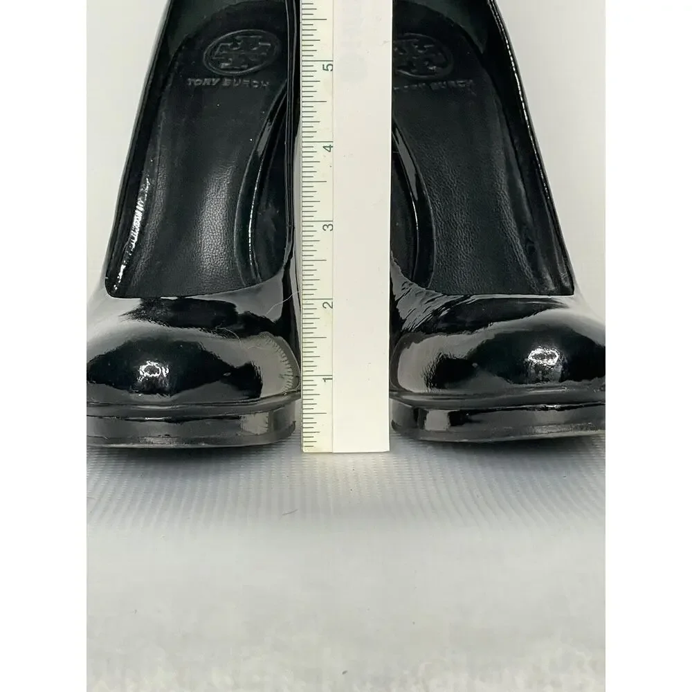 Tory Burch Jude Patent Leather Heels Black Size 10 Stiletto